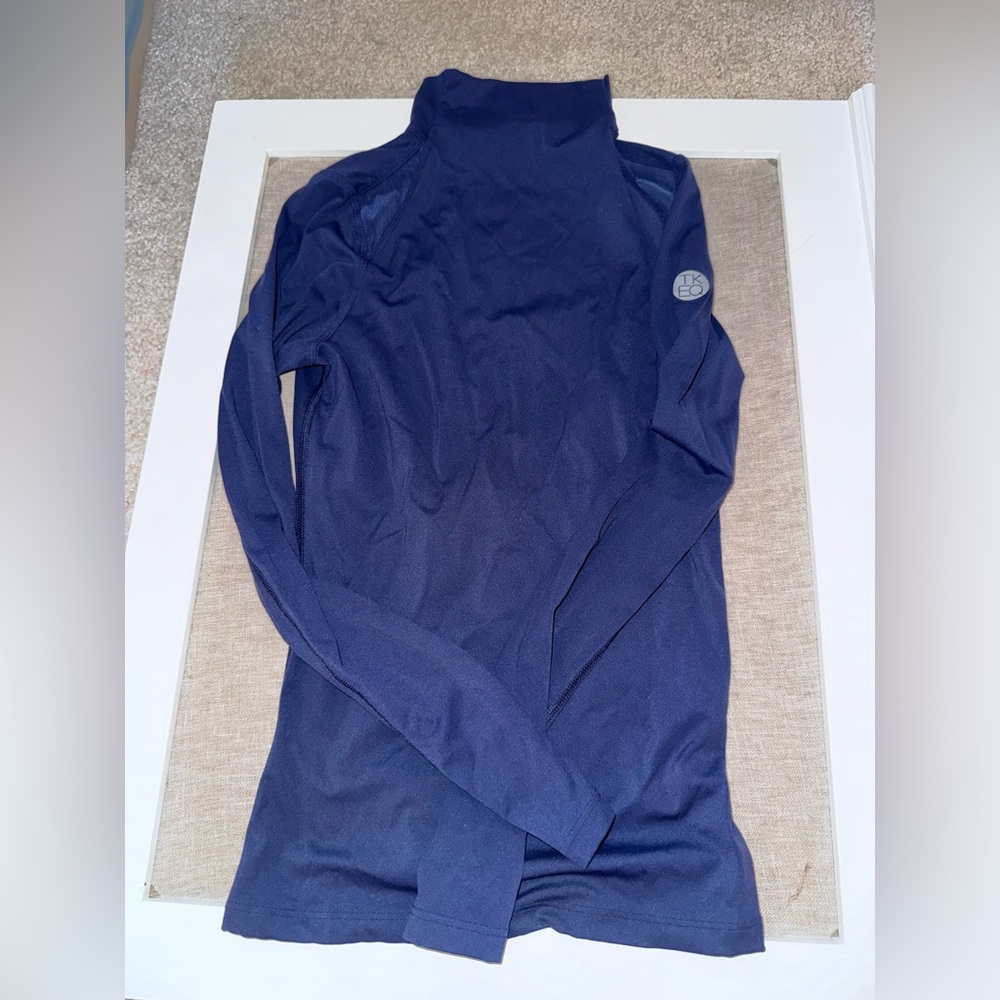 Like new TKEQ Chloe navy Mockneck small